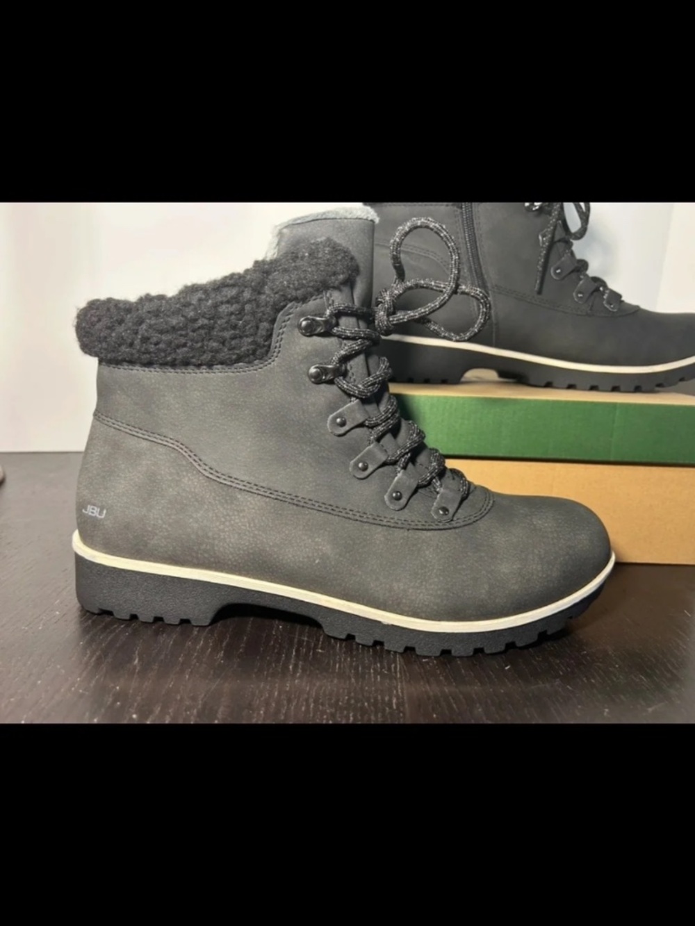 JBU by Jambu Redrock Water Resistant Boots Moonstone/Black Womans Size 11